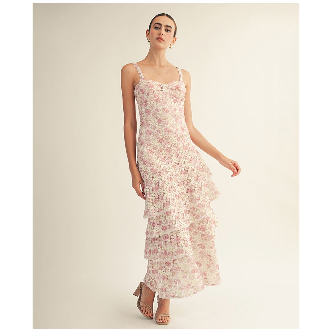 Arose Studio, Inc Women's Lorraine Sweetheart Neck Midi Dress
