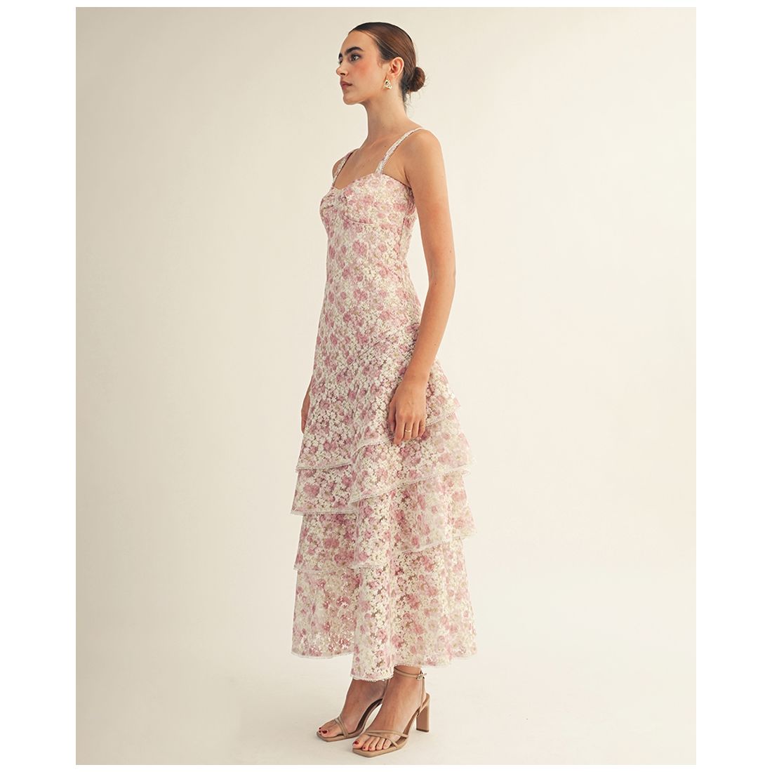 Arose Studio, Inc Women's Lorraine Sweetheart Neck Midi Dress