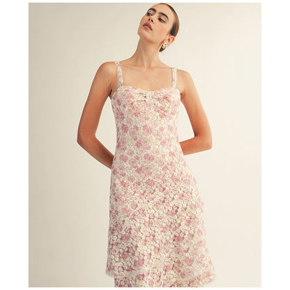 Arose Studio, Inc Women's Lorraine Sweetheart Neck Midi Dress