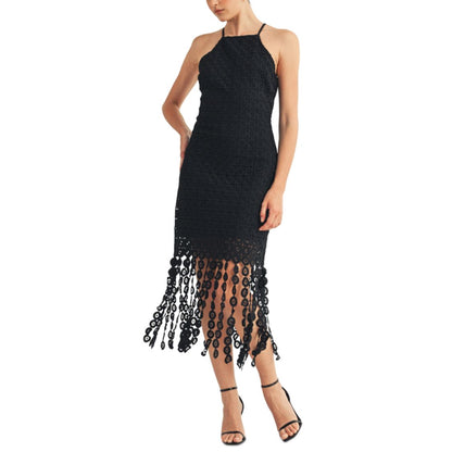 Arose Studio, Inc Women's Zariah Halter High-Neck Midi Dress