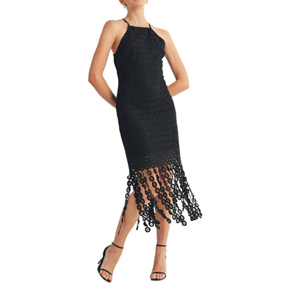 Arose Studio, Inc Women's Zariah Halter High-Neck Midi Dress