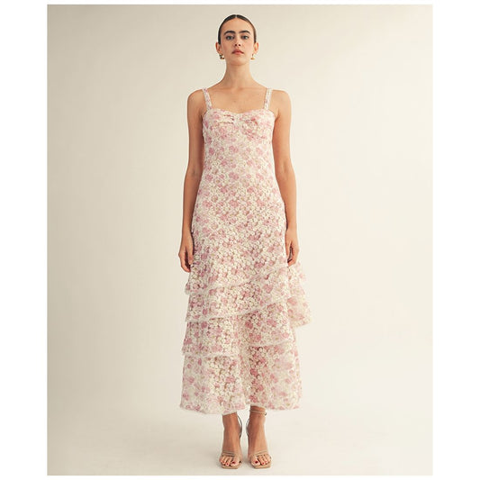 Arose Studio, Inc Women's Lorraine Sweetheart Neck Midi Dress