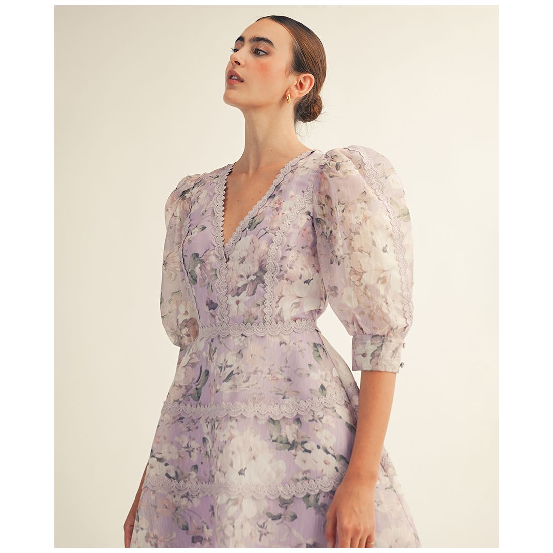 Arose Studio, Inc Women's Scarlett Printed V-Neck Mini Dress