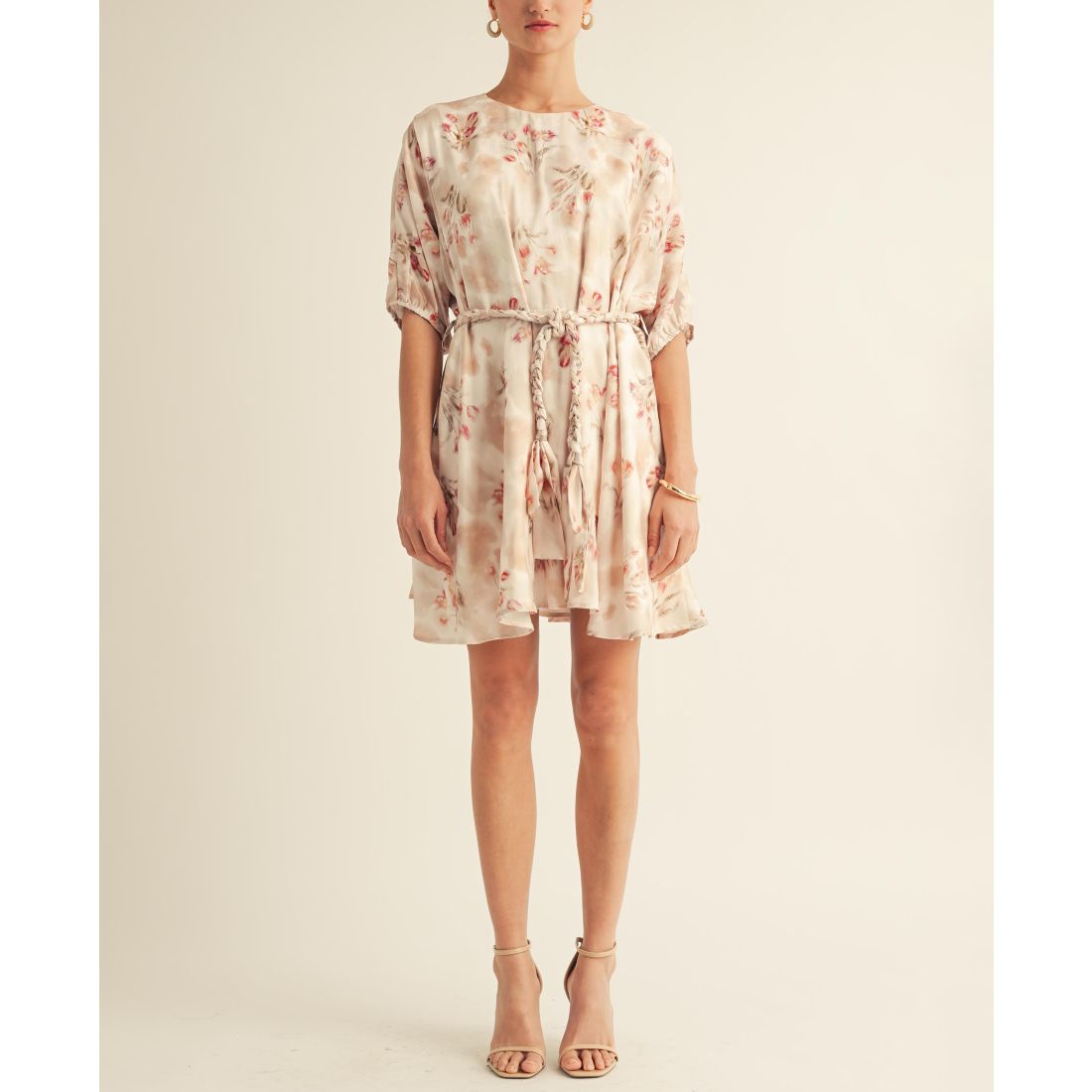 Arose Studio, Inc Women's Belted Floral Mini Dress