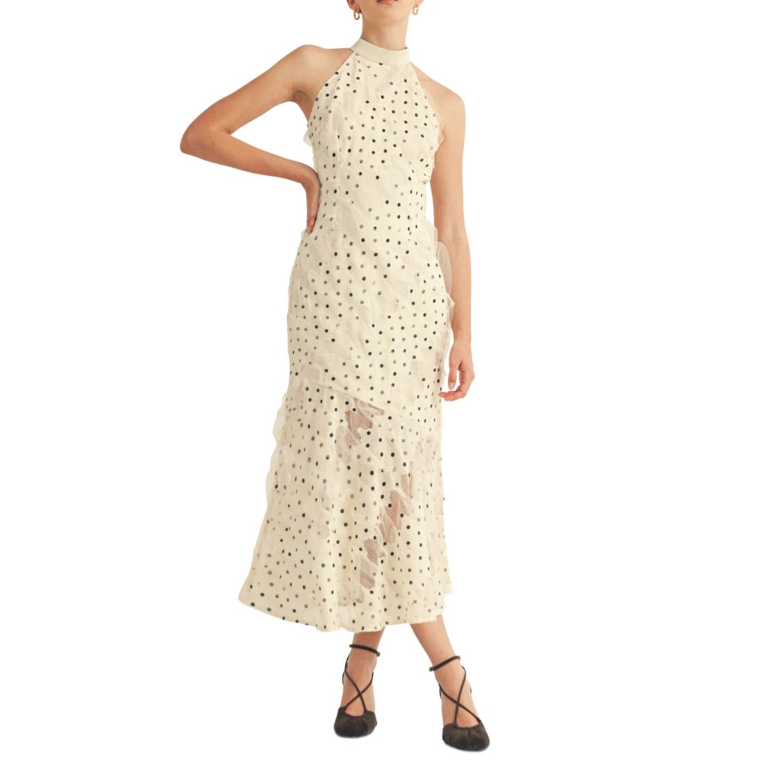 Arose Studio, Inc Women's Avelisse Halter Neck Midi Dress