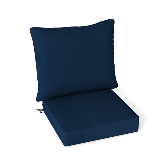 Deep Seat Chair Cushion Pads Set with Rope Belts for Indoor and Outdoor