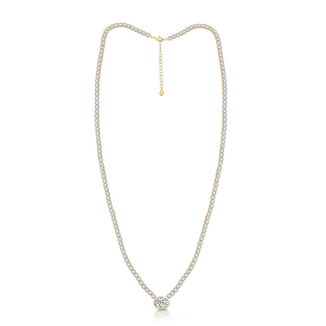 And Now This Cubic Zirconia Tennis Necklace