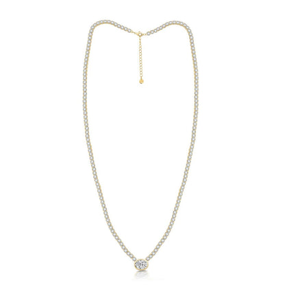And Now This Cubic Zirconia Tennis Necklace