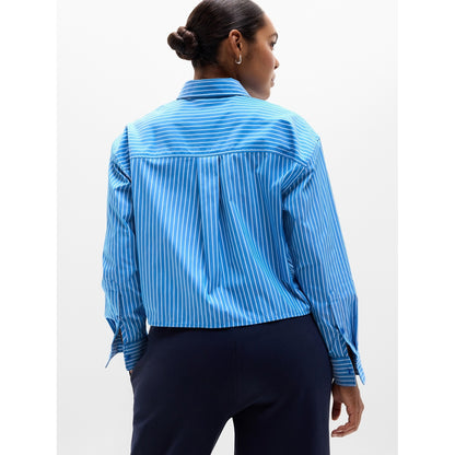 Women's Midday Cropped Poplin Shirt