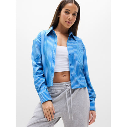 Women's Midday Cropped Poplin Shirt