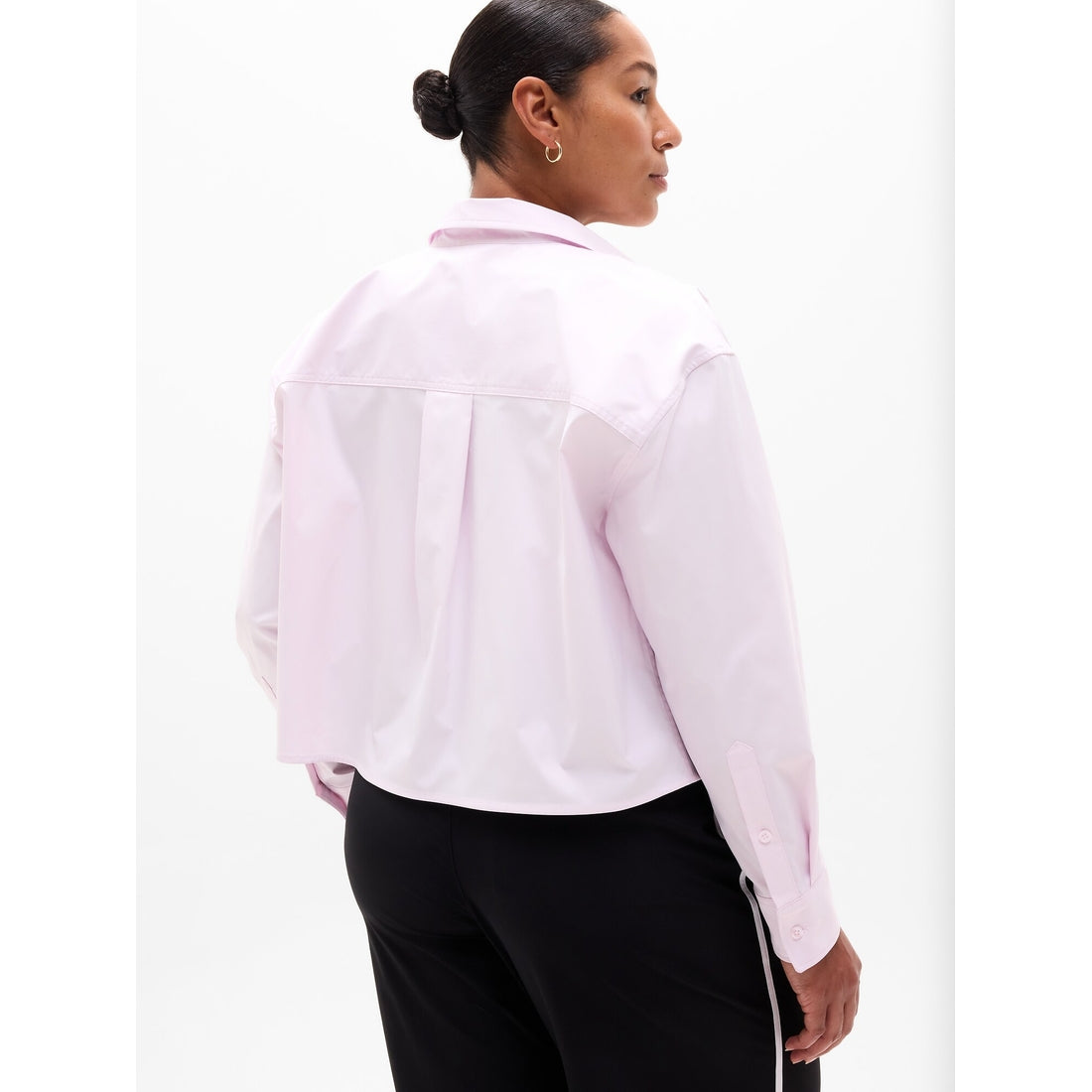 Women's Midday Cropped Poplin Shirt