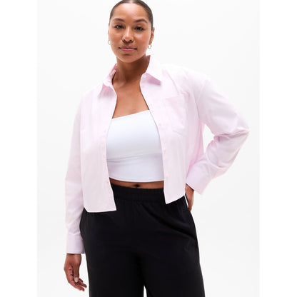 Women's Midday Cropped Poplin Shirt