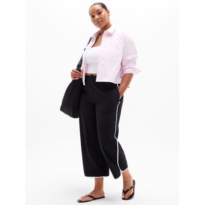 Women's Midday Cropped Poplin Shirt