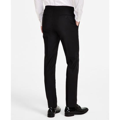 Calvin Klein Men's Slim-Fit Wool-Blend Tuxedo Pants