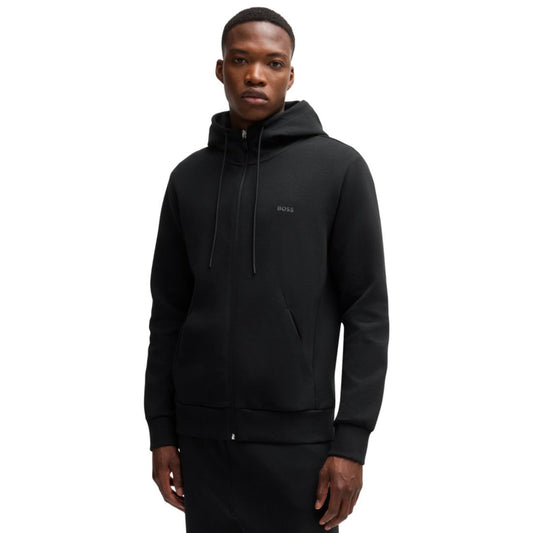 Boss by Hugo Boss Men's Logo Print Zip-Up Hoodie
