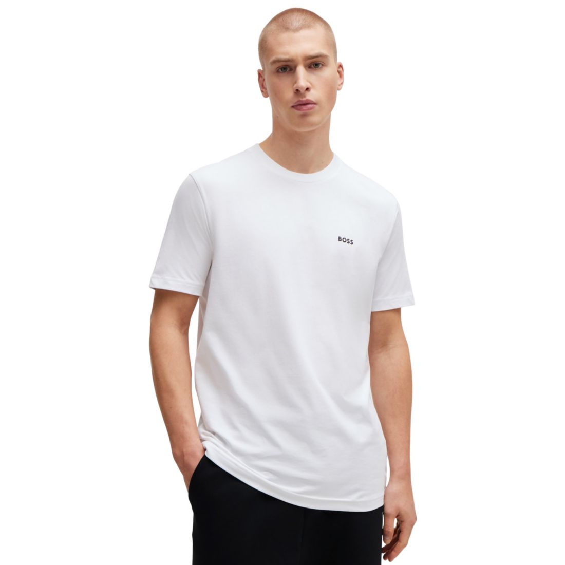 Boss by Hugo Boss Men's Contrast Logo Regular-Fit T-Shirt