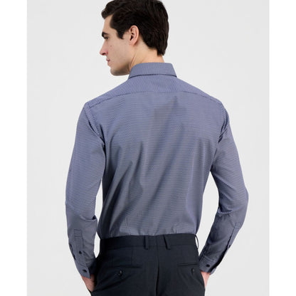 Men's Modern-Fit Circle Print Dress Shirt