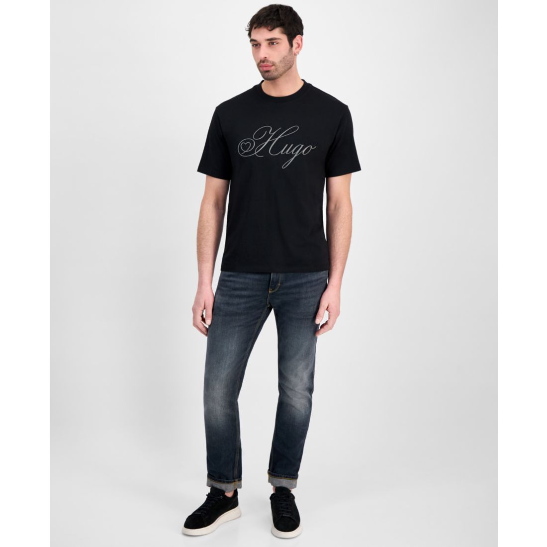 Hugo by Hugo Boss Men's Embroidered T-Shirt