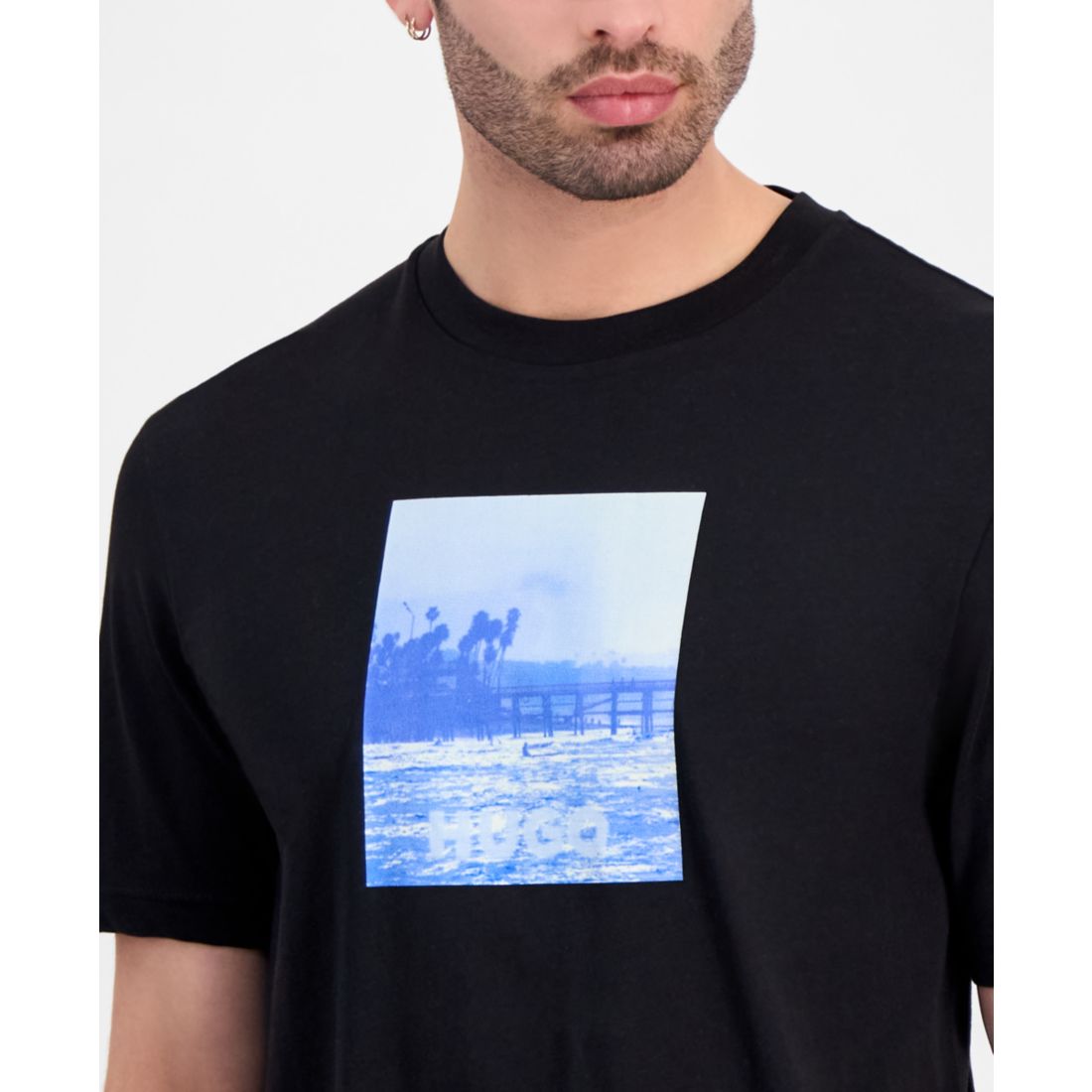 Hugo by Hugo Boss Men's Graphic Print Logo T-Shirt