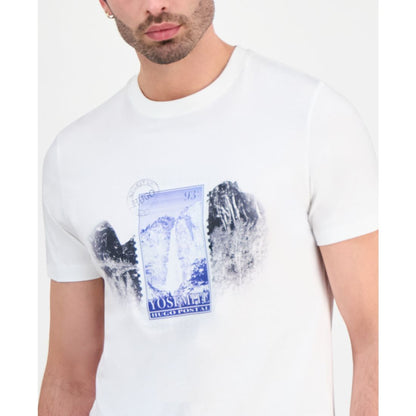 Hugo by Hugo Boss Men's Yosemite Postal Stamp Graphic Print T-Shirt