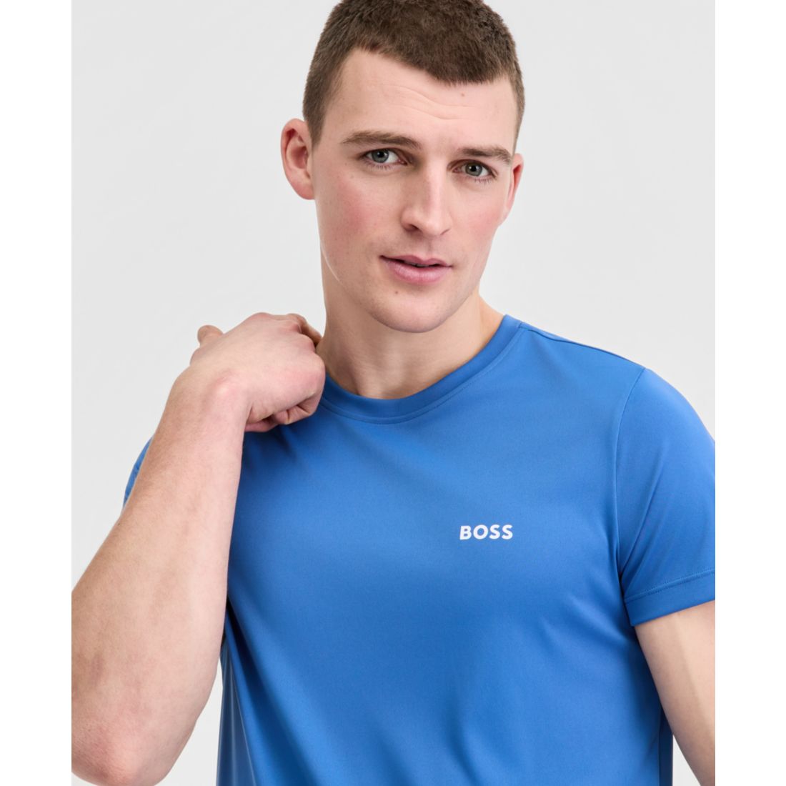 Boss by Hugo Boss Men's Short-Sleeve Sun Protection Rashguard Swim Shirt