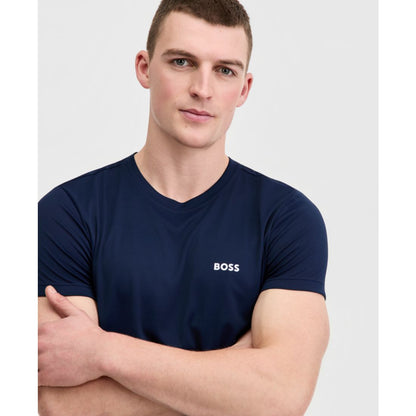 Boss by Hugo Boss Men's Short-Sleeve Sun Protection Rashguard Swim Shirt