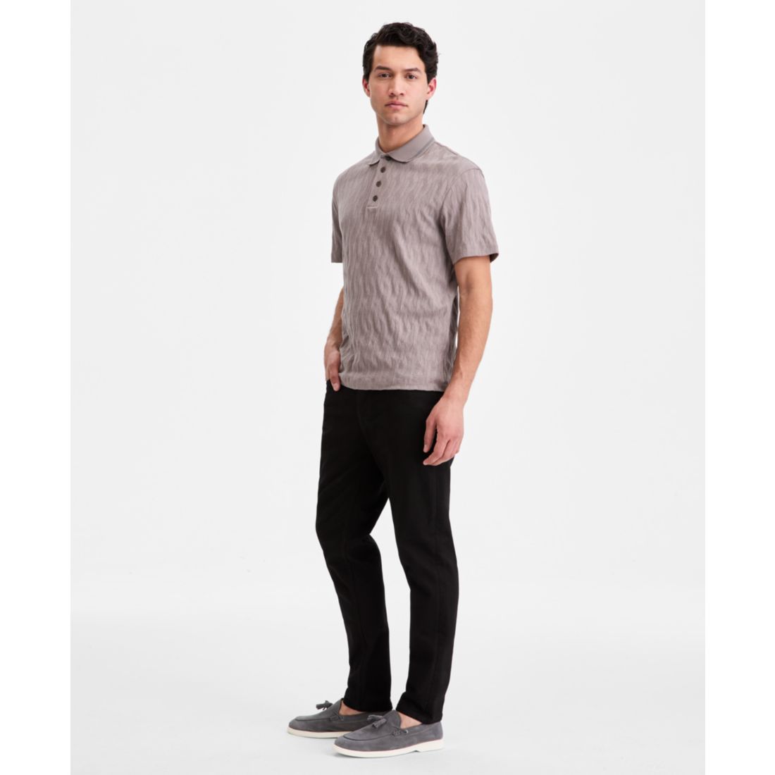 Hugo Boss Men's Cotton Jacquard Short-Sleeve Polo Shirt