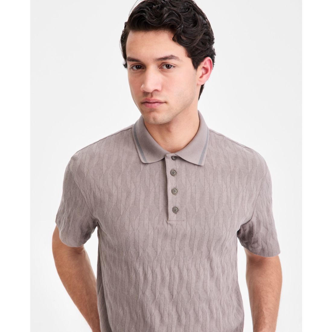 Hugo Boss Men's Cotton Jacquard Short-Sleeve Polo Shirt