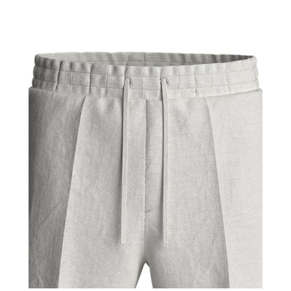 Hugo Boss Men's Regular-Fit Linen Drawstring Shorts