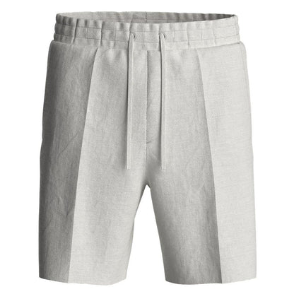 Hugo Boss Men's Regular-Fit Linen Drawstring Shorts
