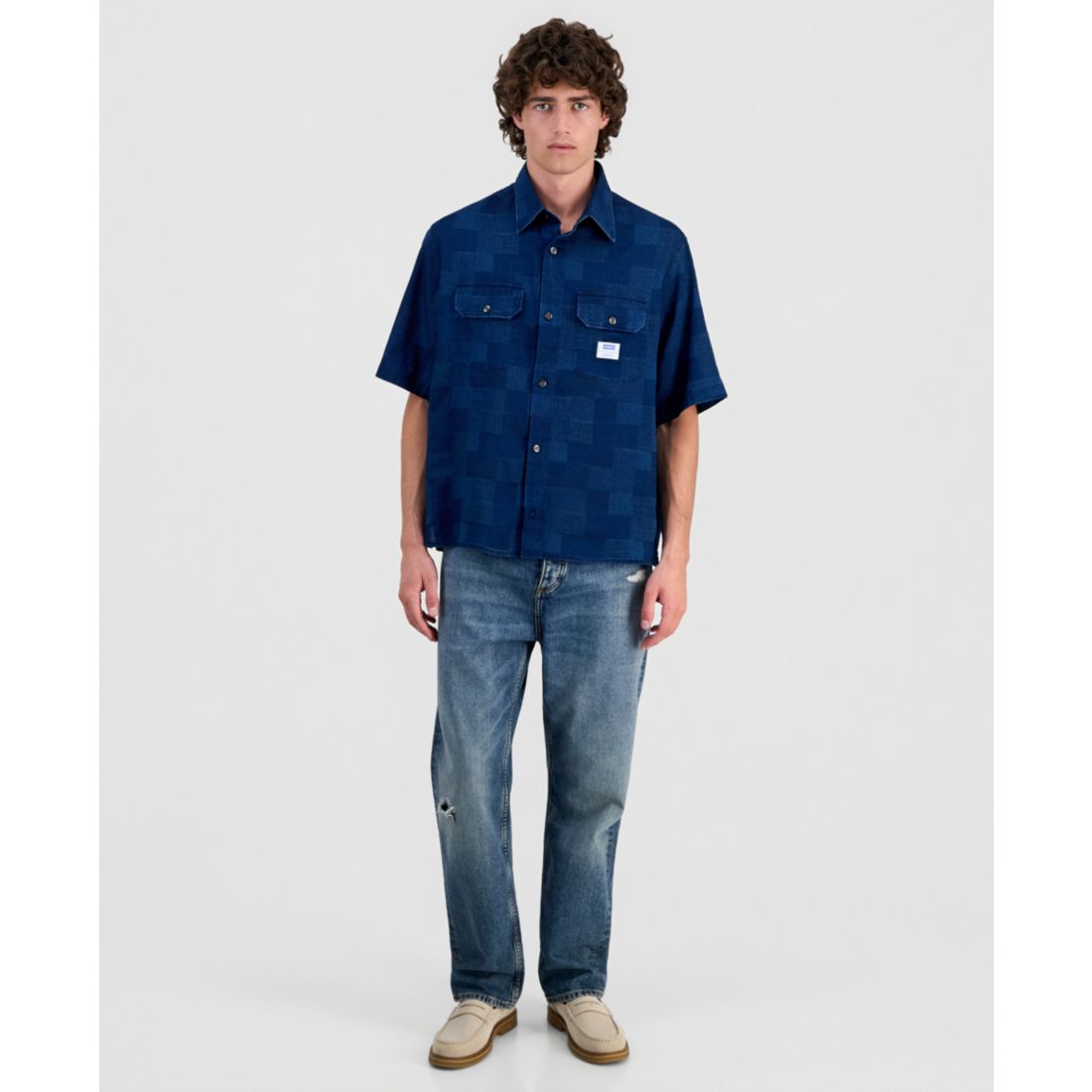 Hugo by Hugo Boss Men's Ekyno Short Sleeve Cargo Shirt