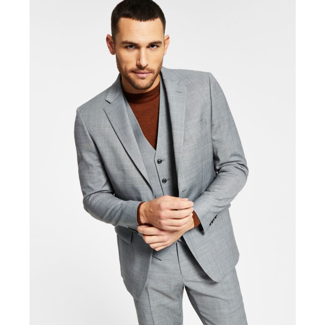 Tommy Hilfiger Men's Modern-Fit Wool Th-Flex Stretch Suit Separates Jacket