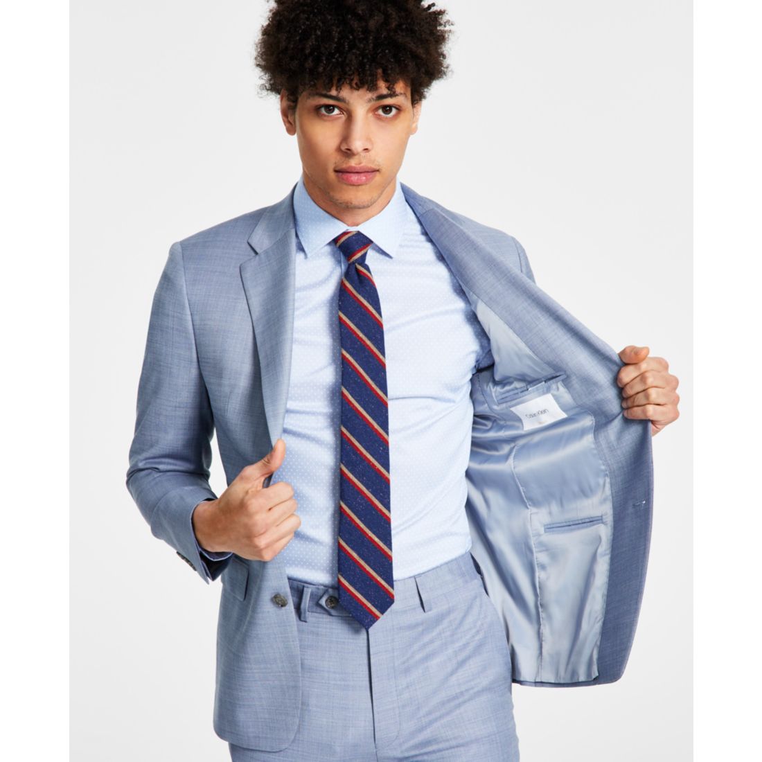 Calvin Klein Men's Skinny-Fit Wool-Blend Infinite Stretch Suit Jacket
