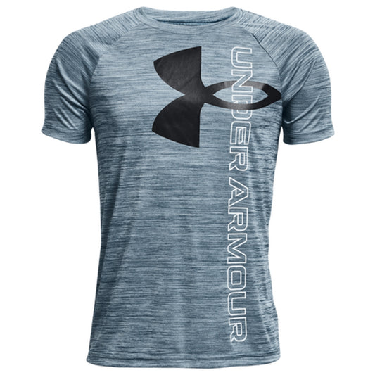 Boys Under Armour Under Armour Tech Split Logo Hybrid T-Shirt