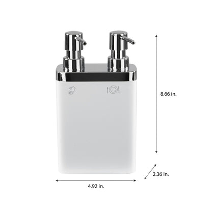 Kitchen Details Dual Pump Soap Lotion Dispenser