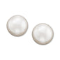 Lauren Ralph Lauren Silver Plated Glass Pearl Stud Earrings (8mm)