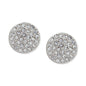 Dkny Pave Disc Stud Earrings