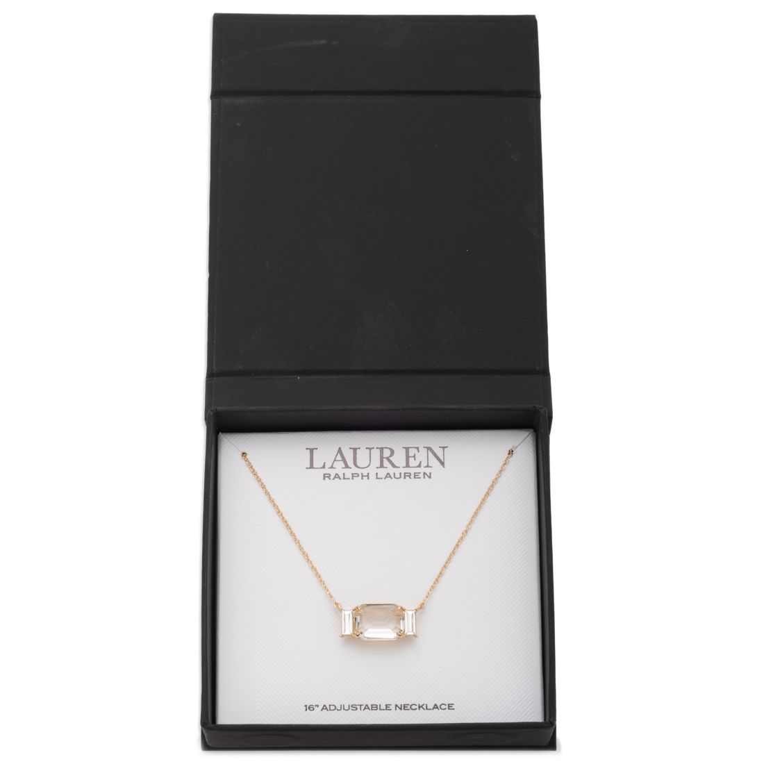 Lauren Ralph Lauren Glass Stone Pendant Necklace