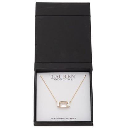 Lauren Ralph Lauren Glass Stone Pendant Necklace