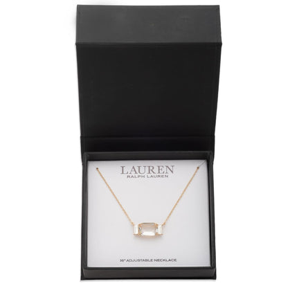 Lauren Ralph Lauren Glass Stone Pendant Necklace