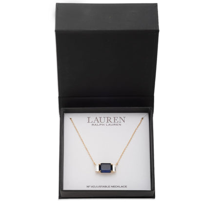 Lauren Ralph Lauren Glass Stone Pendant Necklace