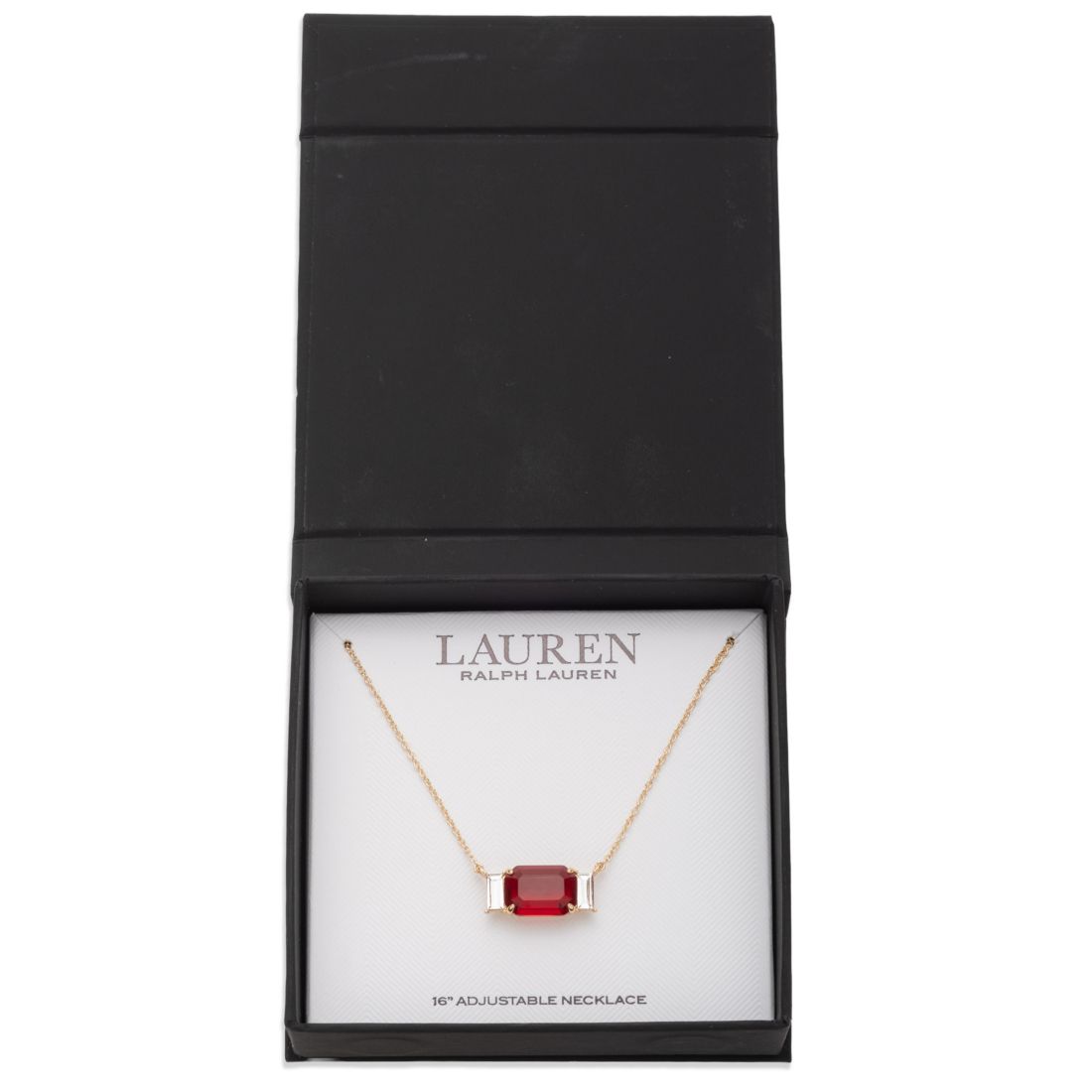 Lauren Ralph Lauren Glass Stone Pendant Necklace