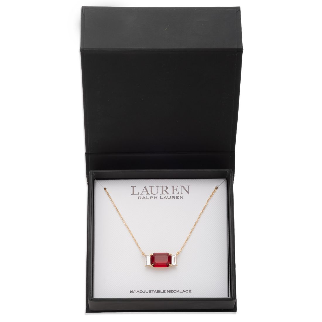 Lauren Ralph Lauren Glass Stone Pendant Necklace