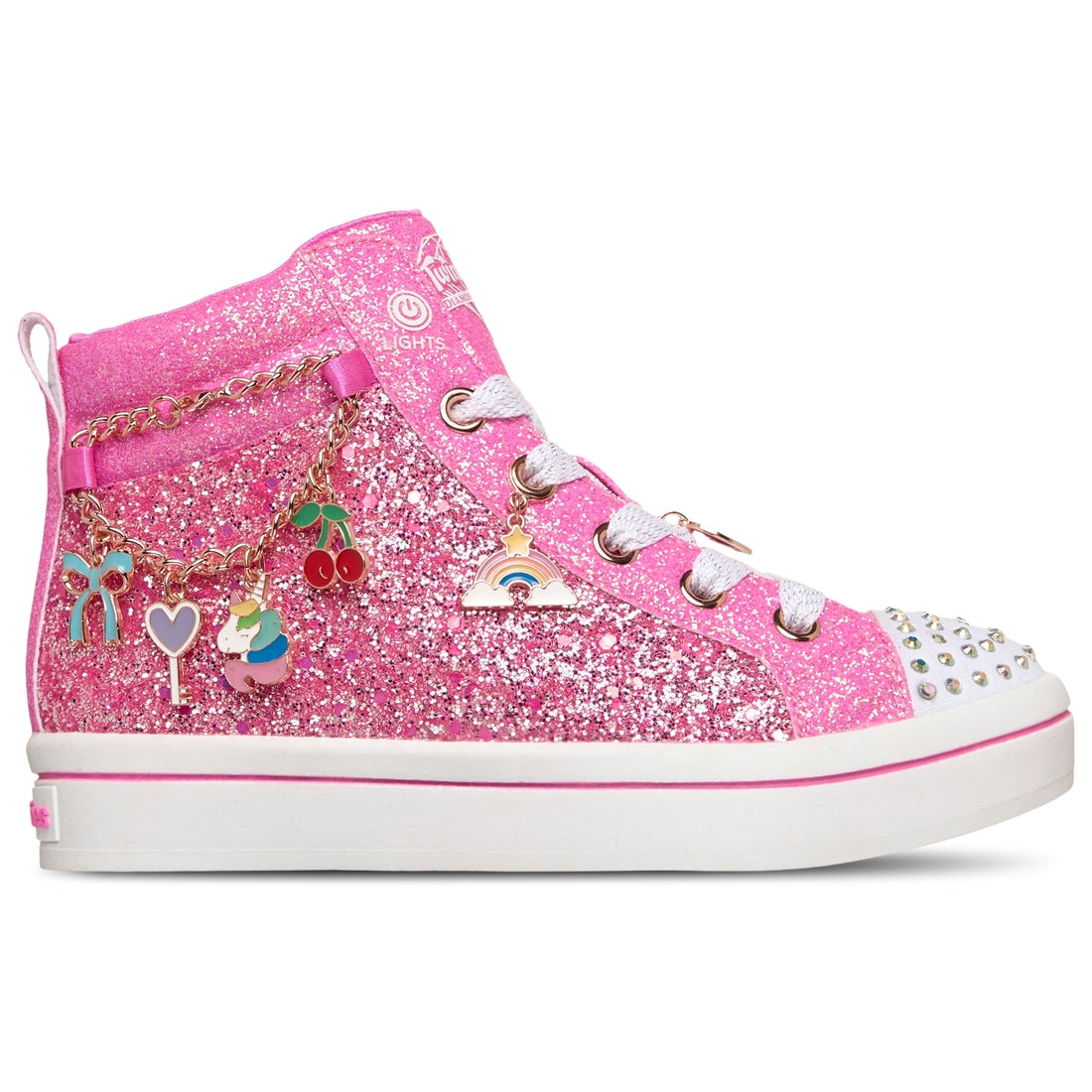 Girls Preschool Skechers Twinkle Charms Removable Bracelets Lighted High