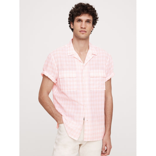 Men's Standard-Fit Lightweight Cotton Resort Shirt