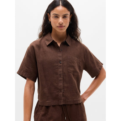 Women's Retreat Linen Short Sleeve Shirt