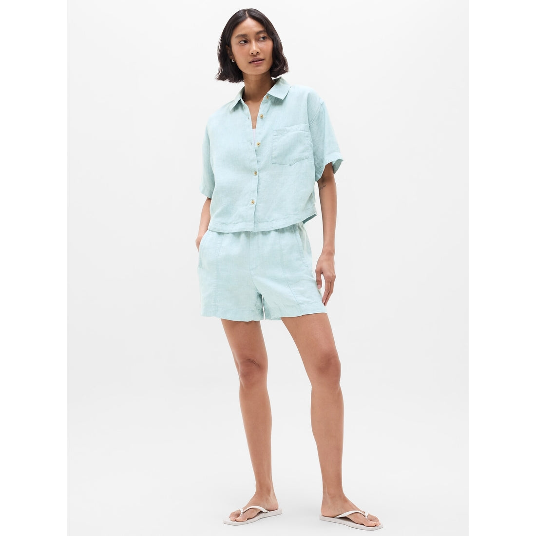Women's Retreat Linen Short Sleeve Shirt