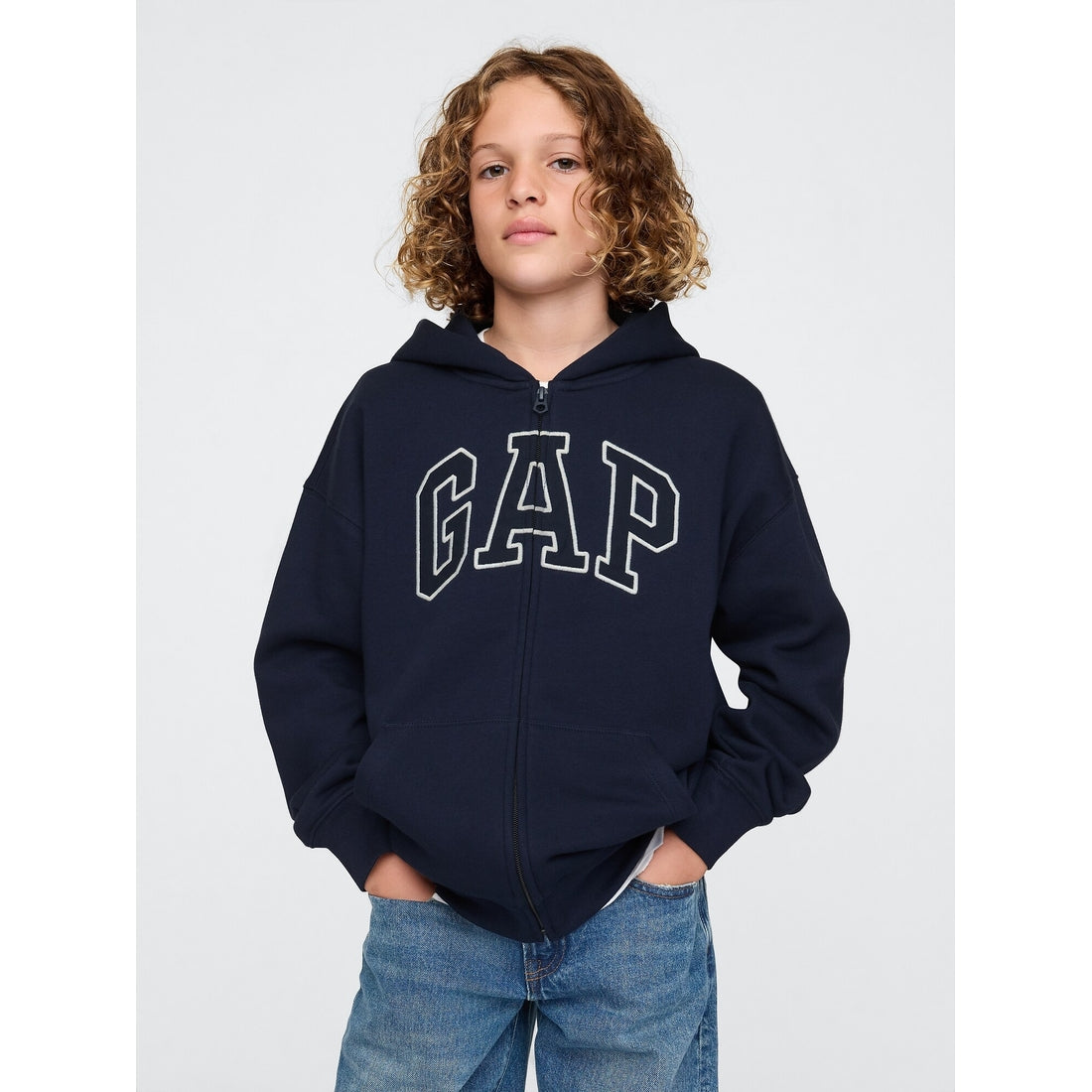 Girls' Vintagesoft Logo Zip Hoodie