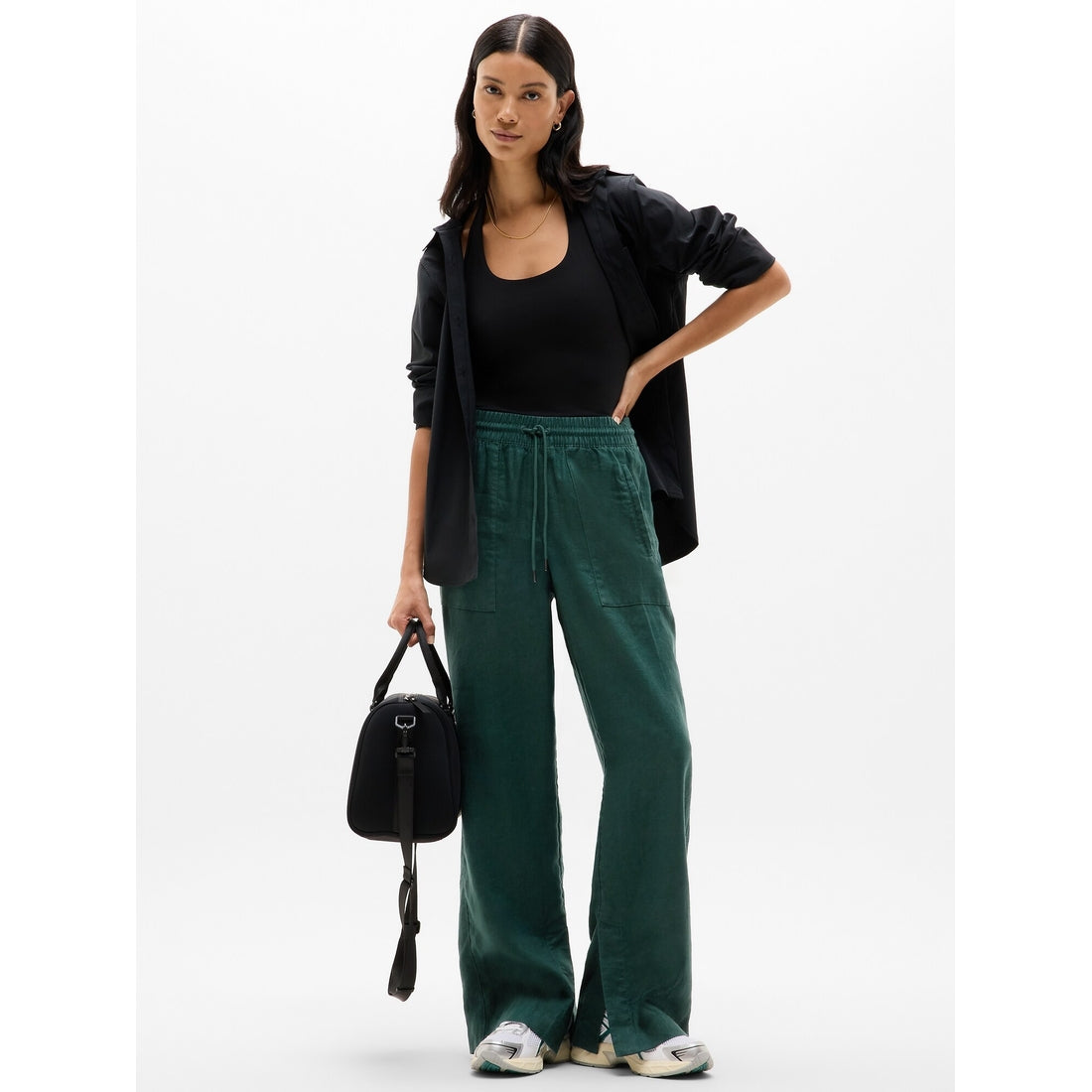 Women's Retreat Linen High Rise Wide Leg Pant