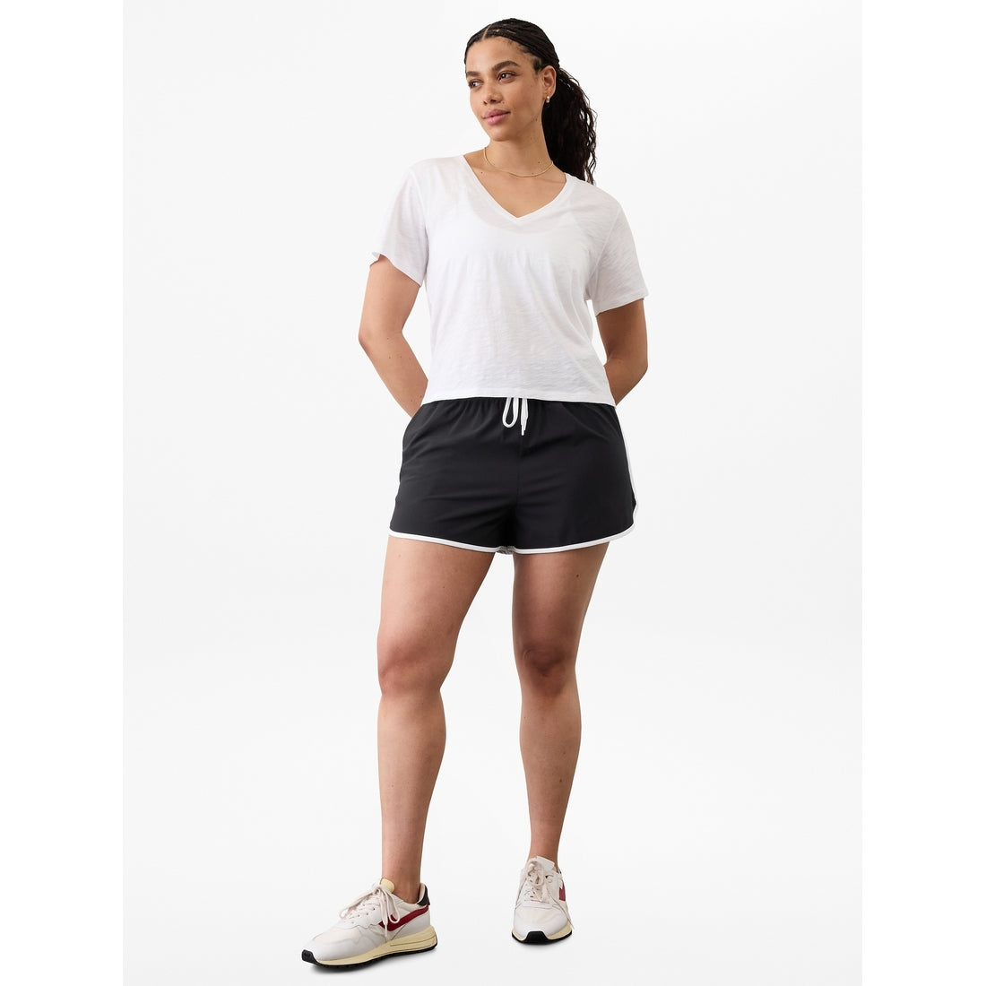 Women's Essential Slub V-Neck Tee